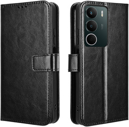 Футляр з клапаном для Realme C71, Crazy Horse Wallet, чорний