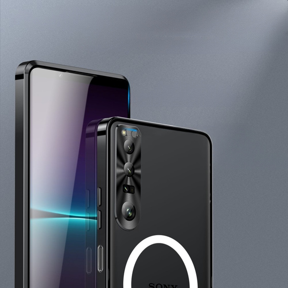 Захисний чохол для камери Sony Xperia 1 V, CamShield MagSafe, прозорий / чорний