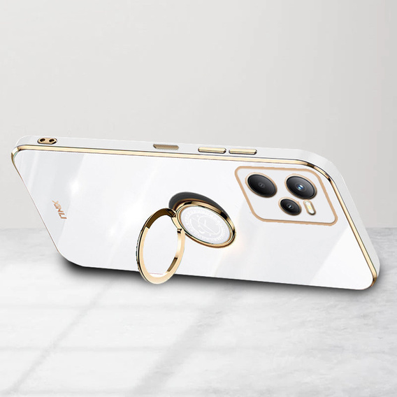 Чехол до Realme C35, Electro Ring, белый