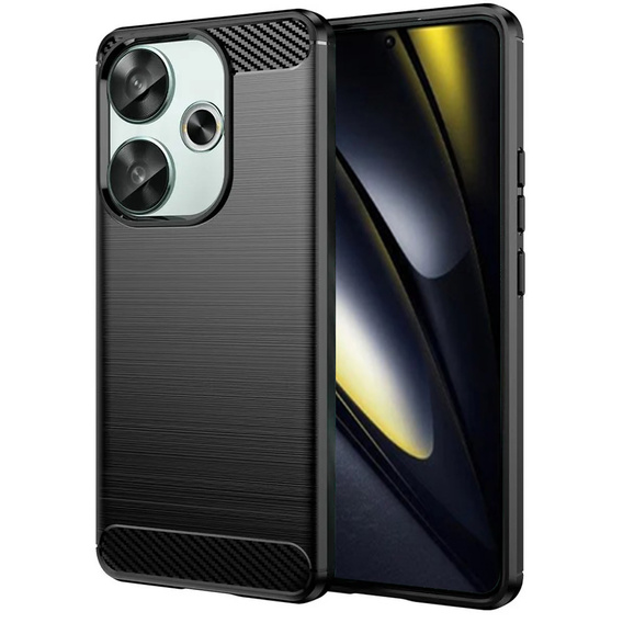 Чoхол до Xiaomi Poco F6, Carbon, чорний