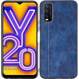 Кожаный чехол ERBORD для Vivo Y20/Y20i/Y20s/Y11s - Blue
