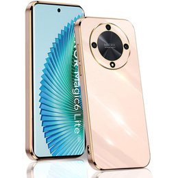 Чохол для Honor Magic 6 Lite 5G, Glamour CamShield, рожевий rose gold