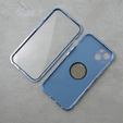 Чехол для iPhone 13, Dual Glass, для Magsafe, синий