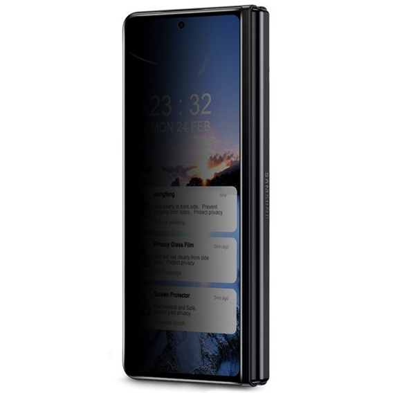 IMAK Privacy Tempered Glass для Samsung Galaxy Z Fold4 5G - Black