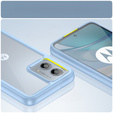 Чехол до Motorola Moto G53 5G, Fusion Hybrid, прозрачный / синий