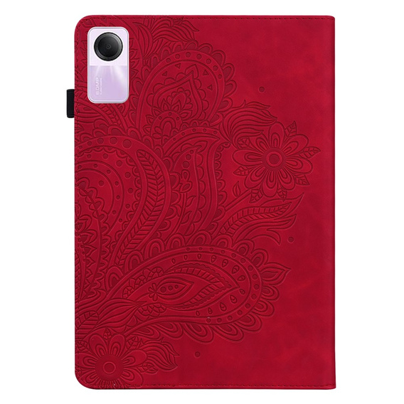 Чохол-накладка для Xiaomi Redmi Pad SE 11", flower, червоний