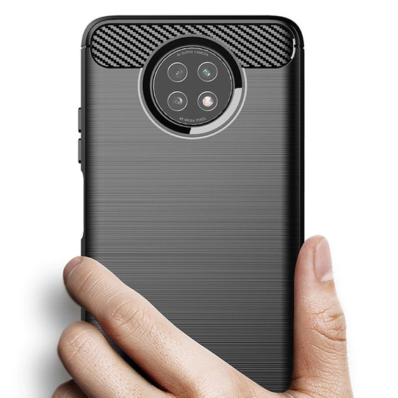 Чехол до Xiaomi Redmi Note 9T 5G, Carbon, чёрный