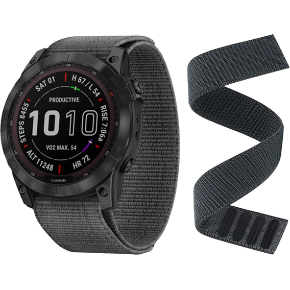 Нейлоновий ремінець QuickFit 20mm, Grey