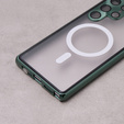 Магнітний чохол Dual Glass MagSafe для Samsung Galaxy S23 Ultra, зелений