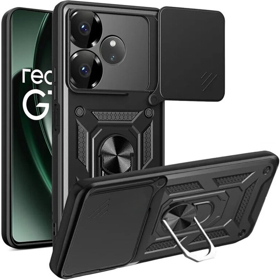 Чехол NOX Camera Slide Realme GT 6 / 6T, CamShield Slide, чёрный