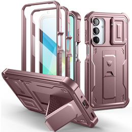 Броньований чохол для Samsung Galaxy A16, Dexnor Full Body (Two Frames), рожевий