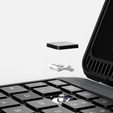 Чехол + клавиатура iPad 7/8/9 10.2 2019 / 2020 / 2021, NILLKIN Bumper Pen Slot, чёрный