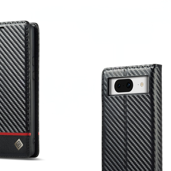 Чохол-фліп для Google Pixel 8A, Carbon LC.IMEEKE, чорний