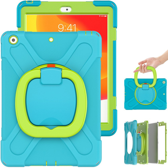 Дитячий чохол X-Armor для Apple iPad 10.2 2021 / 2020 / 2019,  Blue / Green