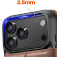 Флип-кейс 2-в-1 для iPhone 17 Pro Max, SUTENI, для MagSafe, коричневый