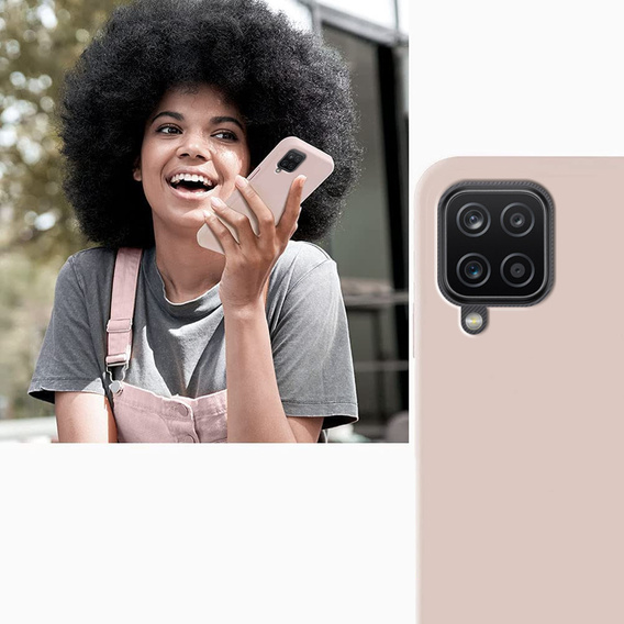 Чoхол до Samsung Galaxy A12 / M12 / A12 2021, Silicone Lite, рожевий