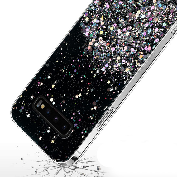 Чoхол до Samsung Galaxy S10 Plus, Glittery, чорний