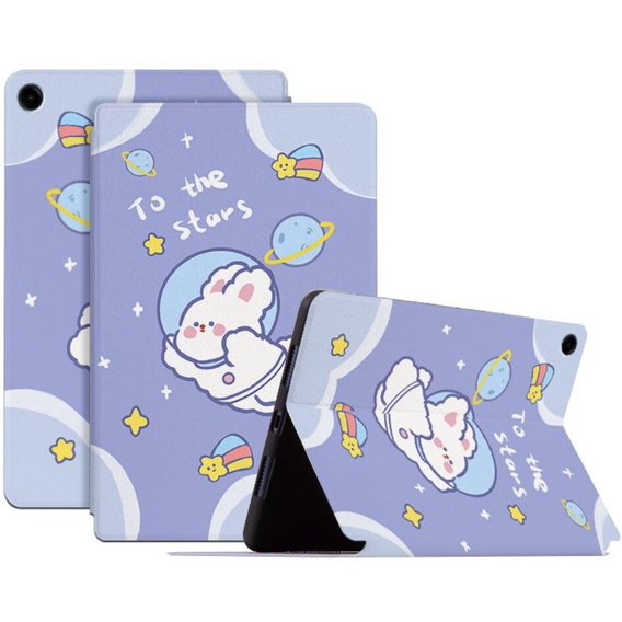Чохол-обкладинка для Samsung Galaxy Tab A9+, space rabbit