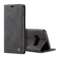Чехол CASEME для Samsung Galaxy S10 Plus, Leather Wallet Case, чёрный