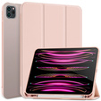 Чохол для iPad Pro 12.9" 2022/2021/2020 (6/5/4 gen.), Smart Pencil, зі слотом для стилуса, рожевий