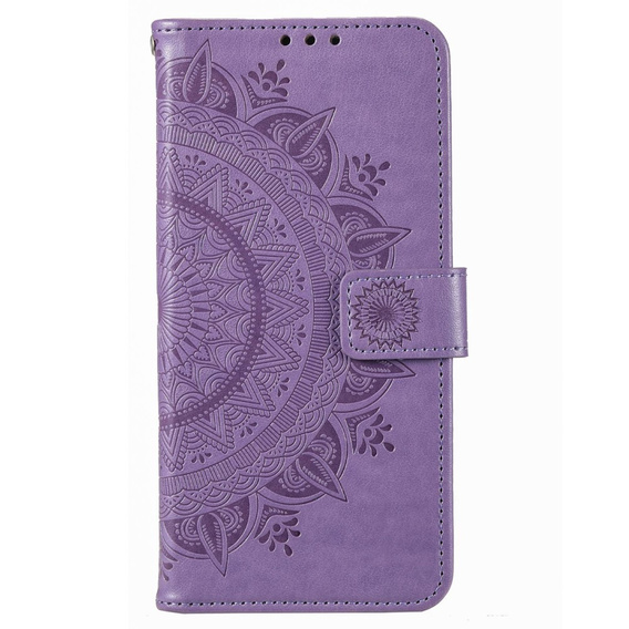 Чохол-книжка для Motorola Moto E22 / E22i, Mandala, фіолетовий