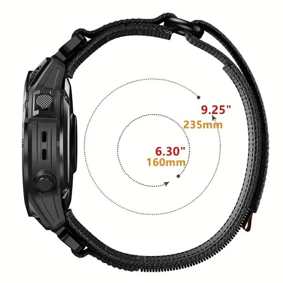Нейлоновый ремешок Quickfit для Garmin Fenix 5/6/6 PRO/7 Forerunner 965/955/945