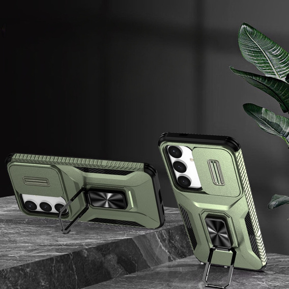 Чохол для Samsung Galaxy S24+ Plus, кришка об'єктива, зелений