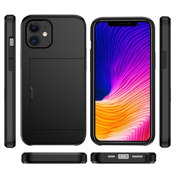 Чехол до iPhone 11, Sliding Card Holder, чёрный