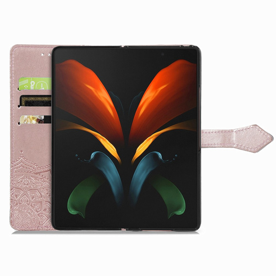 Чохол-книжка для Samsung Galaxy Z Fold3 5G, Mandala, рожевий rose gold