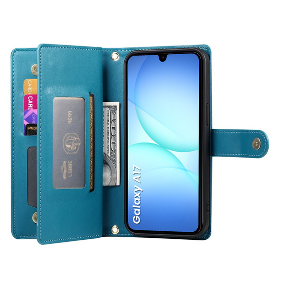 Флип-кейс Wallet Zipper Pocket для Samsung Galaxy A17 5G, Wallet Zipper Pocket, синий