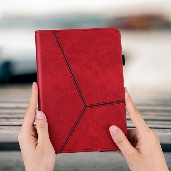 Чехол для Samsung Galaxy Tab S10 Lite / S10 FE / S9 FE / S9, Classic, с местом для стилуса, красный