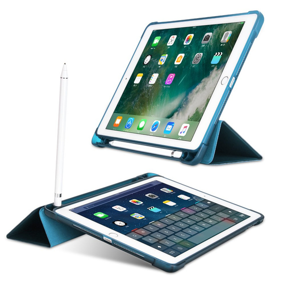 Чехол для iPad 9.7 2018 / 2017/ Air / Air 2, Smartcase с местом для стилуса, синий