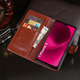 Футляр з клапаном для T Phone 3 5G, Crazy Horse Wallet, коричневий