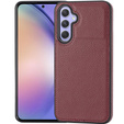 Кожаный чехол для Samsung Galaxy A54, Lychee leather Case, бордовый