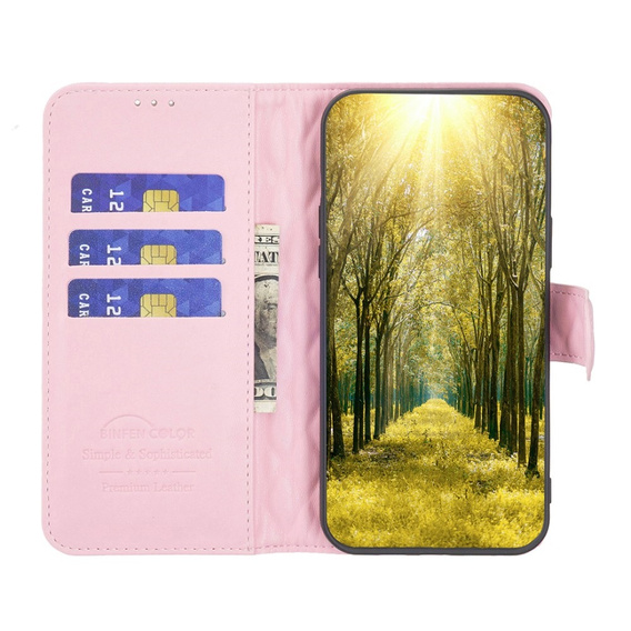 Чохол-книжка для Motorola Edge 40 Neo, Wallet, BINFEN COLOR, рожевий