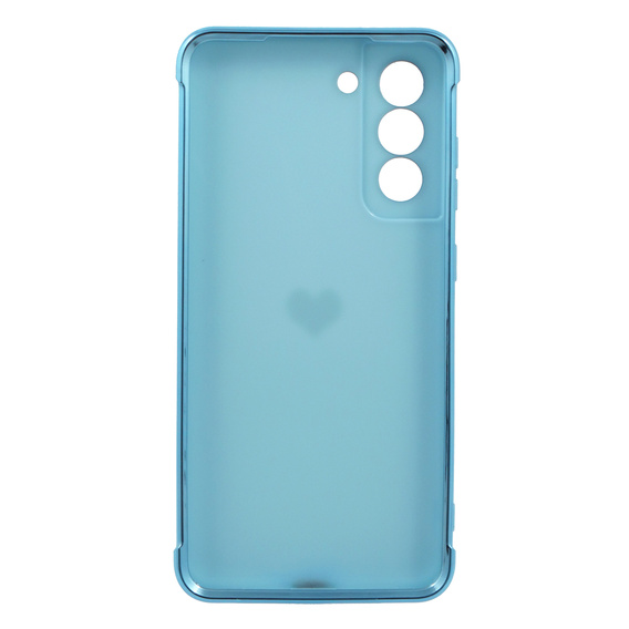 Чехол до Samsung Galaxy S21 FE, Electro heart, синий