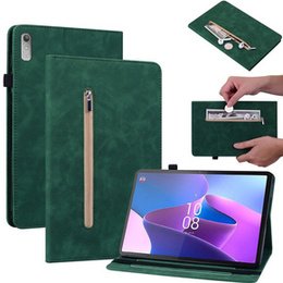 Чехол до Lenovo Tab P11 Gen 2, Wallet Pen Slot, зелёный