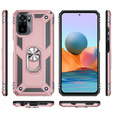Броньований Чoхол до Xiaomi Redmi Note 10/10S, Nox Case Ring, рожевий rose gold