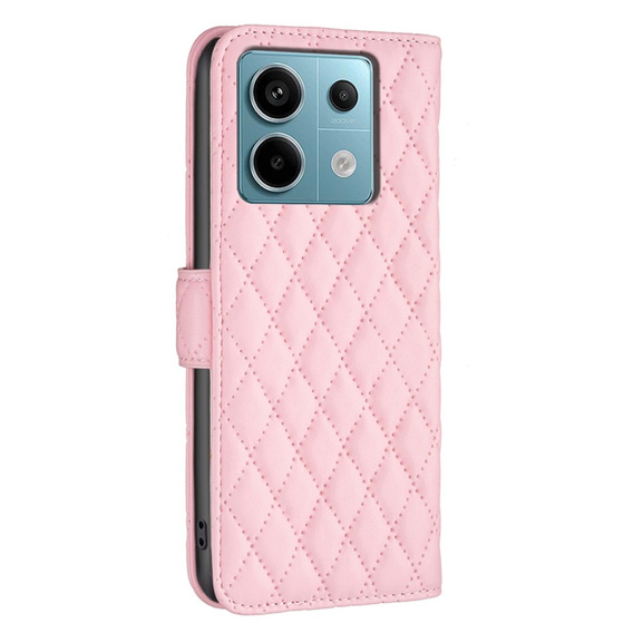Откидной чехол для Xiaomi Redmi Note 13 Pro 5G, Wallet, BINFEN COLOR, розовый