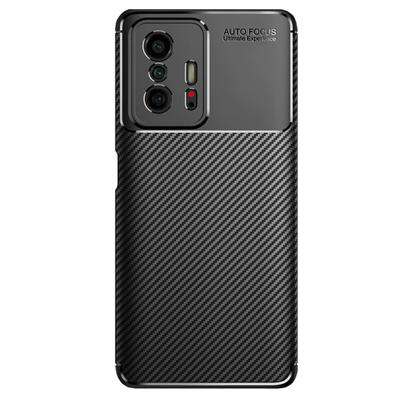 Чoхол до Xiaomi 11T / 11T Pro, Carbon Gel, чорний
