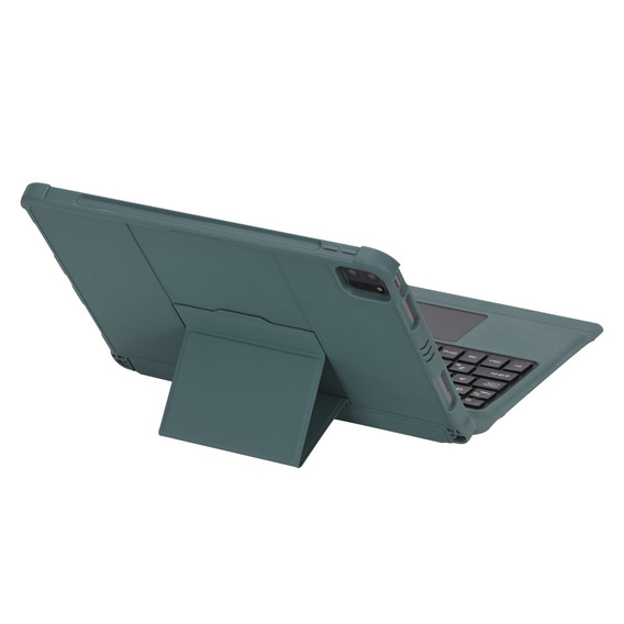 Чехол + клавиатура iPad Air 10.9 4 2020 / 5 2022, TouchPad Pen Slot, зелёный