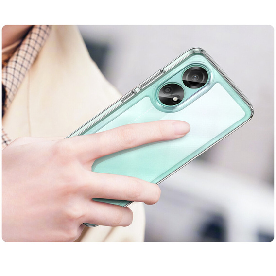 Чехол до Oppo A58 4G, Fusion Hybrid, прозрачный