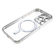Чехол до iPhone 13 Pro, MagSafe Hybrid, серебряный