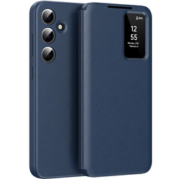 Флип-кейс для Samsung Galaxy S25, Smart View Wallet, синий