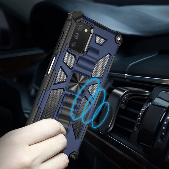 Чехол до Samsung Galaxy A03s, Armor Kickstand, синий