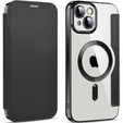 Откидной чехол для iPhone 13, RFID Wallet MagSafe CamShield, чёрный
