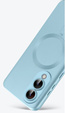 Чехол для Samsung Galaxy S25 Edge, ColorMag, для MagSafe, синий + закаленное стекло 9H
