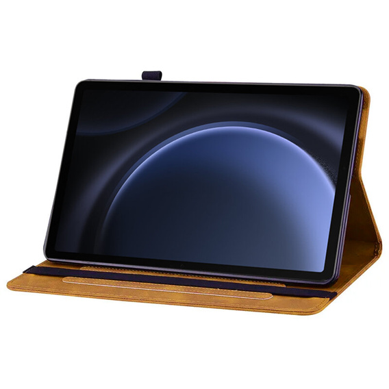 Чехол для Samsung Galaxy Tab S10 Lite / S10 FE / S9 FE, Wallet Pen Slot, жёлтая