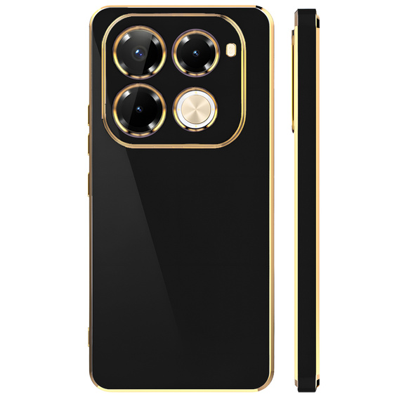 Чохол для Infinix Note 40 Pro, Glamour CamShield, чорний