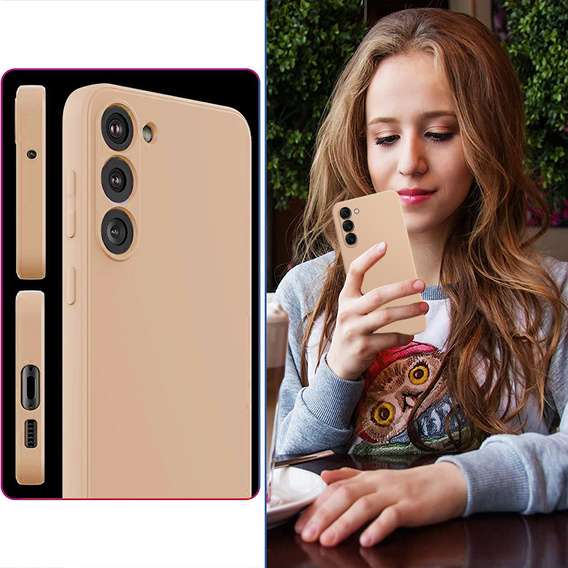 Чехол до Samsung Galaxy S23 5G, Silicone Lite, оранжевый